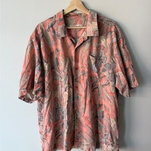 Men’s Tommy Bahama 100% Silk Coral Men's Shirt